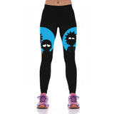 Black Rick And Morty Leggings