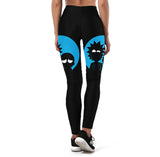 Black Rick And Morty Leggings