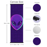 Purple Alien Wall Art