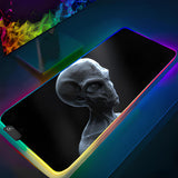 Grey Alien Mouse Pad