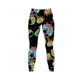 High Waist Rick And Morty Leggings