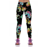 High Waist Rick And Morty Leggings