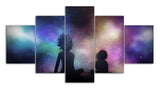 Rick And Morty Looking At Stars Painting