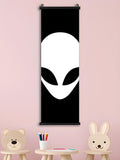 White Alien Wall Art