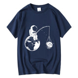 Astronaut Fishing T-Shirt