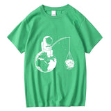 Astronaut Fishing T-Shirt