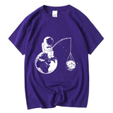 Astronaut Fishing T-Shirt