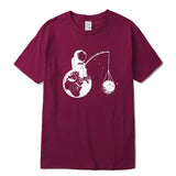Astronaut Fishing T-Shirt
