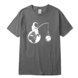 Astronaut Fishing T-Shirt