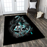 Alien VS Brave Woman Rug