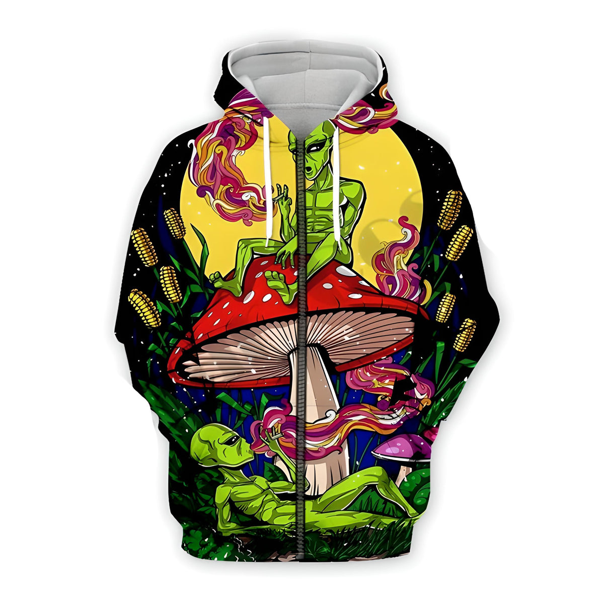 Alien zip up hoodie sale