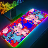 Cute Stitch And Angel Mouse Pad