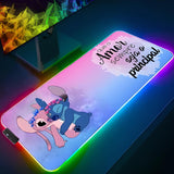 Stitch And Angel Mouse Pad