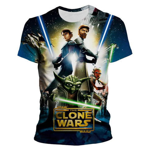 3D Anime Star Wars T-Shirt