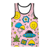 UFO Pattern Tank Top