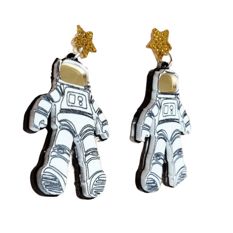 Acrylic Astronaut Earrings