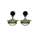 Alien Baby Yoda Earrings