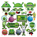 Alien Birthday Cupcake Toppers