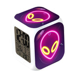 Alien LED Alarm Clock
