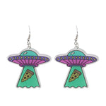 Alien UFO Drop Earrings