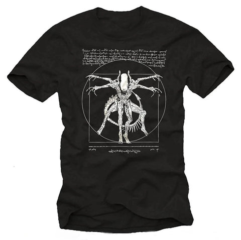 Alien Vitruvian Man T-Shirt