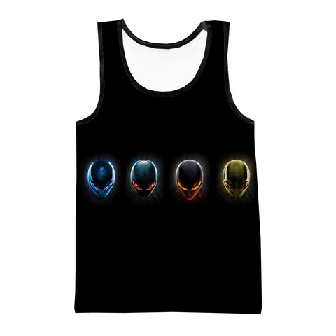 Black Alienware Tank Top