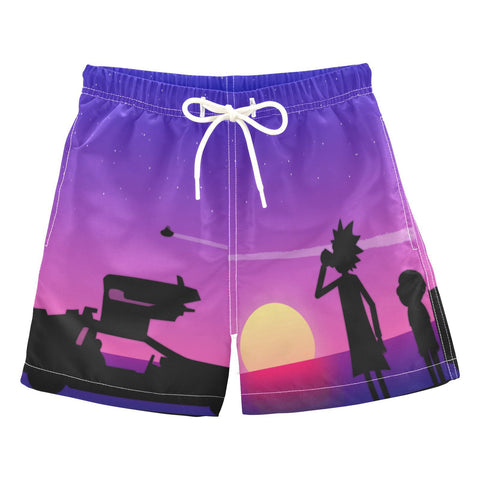 Colorful Rick And Morty Swimsuit