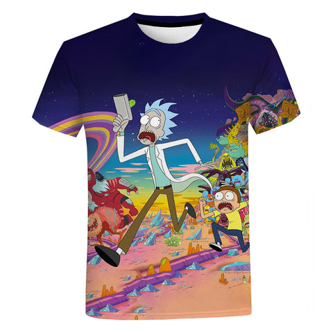 Colorful Rick And Morty T-Shirt