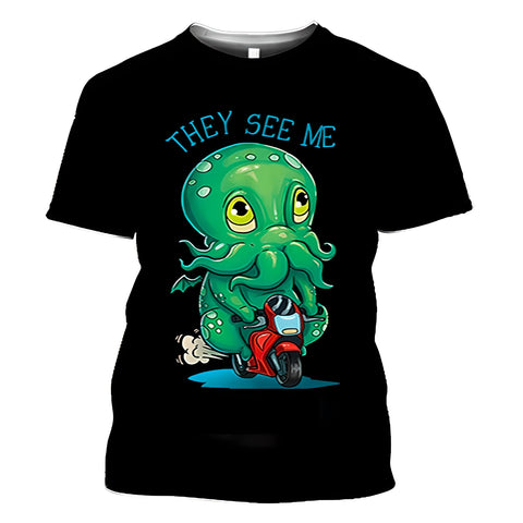Cthulhu They See Me T-Shirt