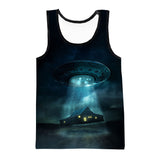 Flying Saucer Abduction Tank Top