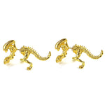 Gold Xenomorph Earrings