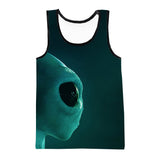 Graphic Alien Tank Top