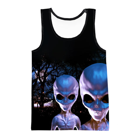 Gray Aliens Tank Top