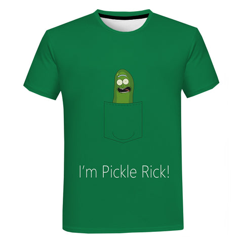 Green Pickle Rick T-Shirt