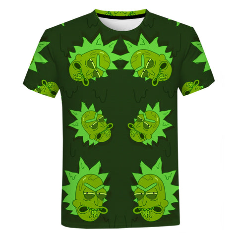 Green Rick and Morty T-Shirt