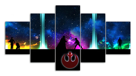 Luke Skywalker VS Darth Vader Painting