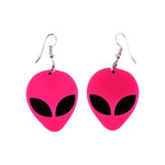 Pink Alien Earrings