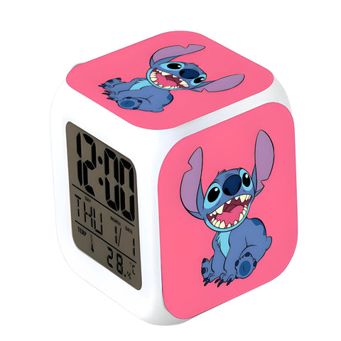 Pink Stitch Alarm Clock