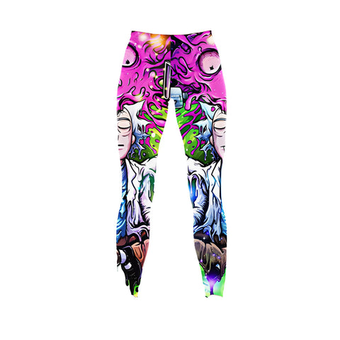 Psychedelic Rick And Morty Leggings