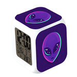Purple Alien Alarm Clock