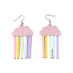 Rainbow Cloud Drop Earrings