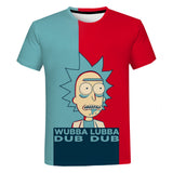 Red Blue  Rick Sanchez T-Shirt