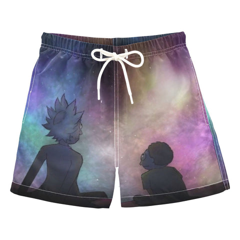 Rick And Morty Looking At Stars Swimsuit