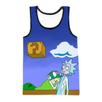 Rick and Morty Mario Bros Tank Top