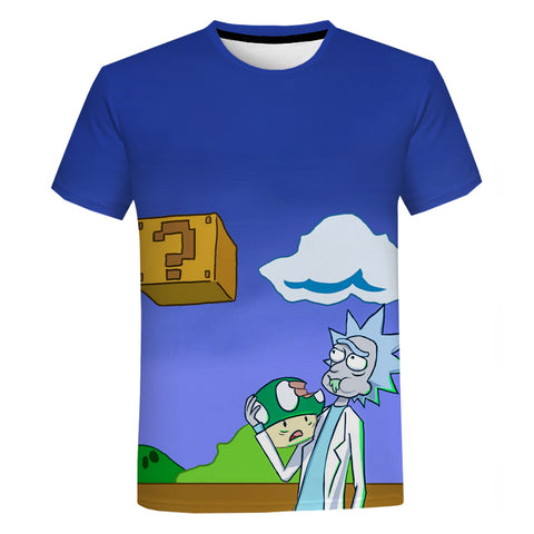 Rick And Morty Mario T-Shirt