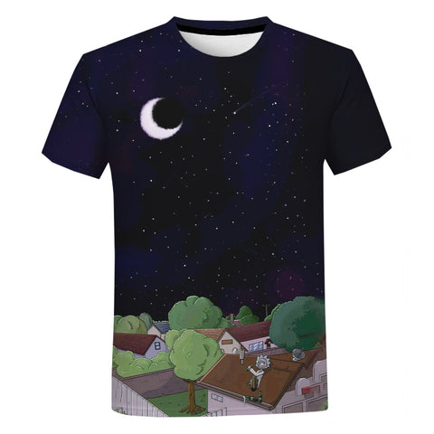 Rick And Morty Night T-Shirt