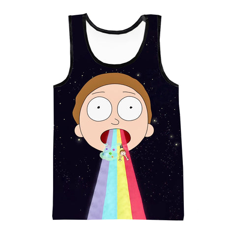 Rick and Morty Rainbow Tank Top