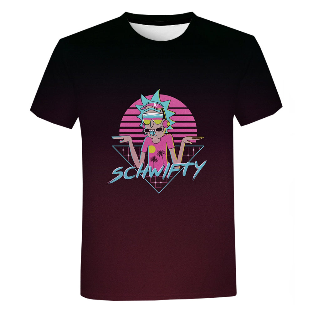 Rick And Morty UFO T-Shirt - 100% Cotton Graphic Tee, Official Licensed Design