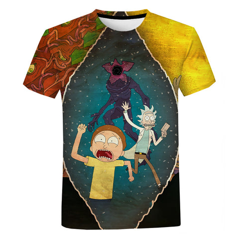 Rick And Morty Stranger Things T-Shirt
