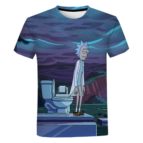 Rick And Morty Toilet T-Shirt